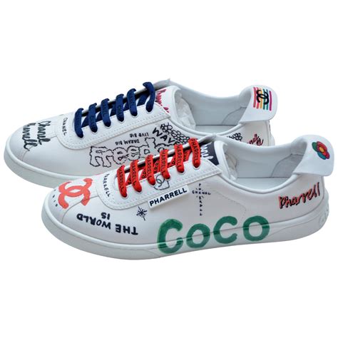 replica chanel pharrell shoes|pharrell williams chanel shoes.